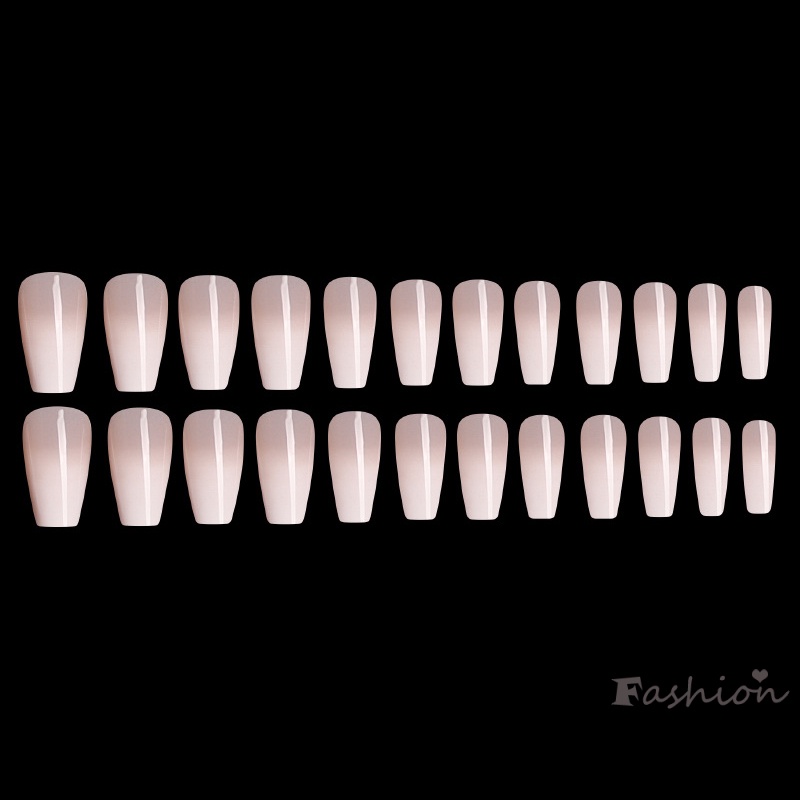Set 24 Móng Tay Giả Màu Sắc Trung Bình Và Dài Kèm Keo Dán Tiện Lợi
