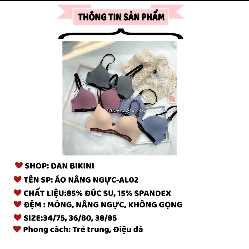 Áo Ngực Nữ ❤️ FREESHIP ❤️ Áo Lót Nữ đúc su không gọng nâng ngực chống xệ cao cấp tôn vòng 1 sexy mã AL02 | BigBuy360 - bigbuy360.vn
