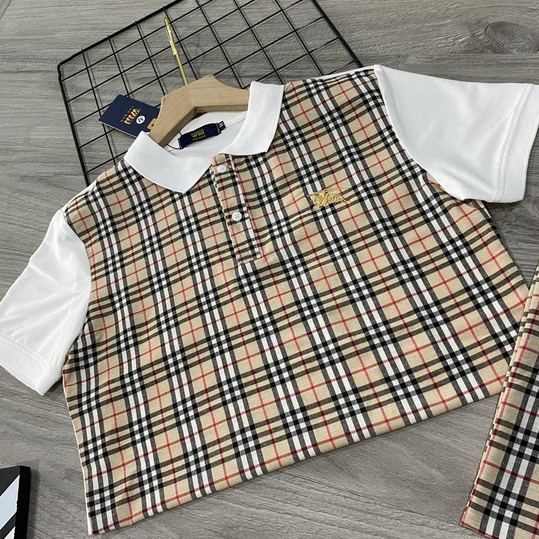 Áo phông Nam Nữ 🔅FULL SIZE🔅 Áo polo B B R sọc kẻ tay trơn | BigBuy360 - bigbuy360.vn