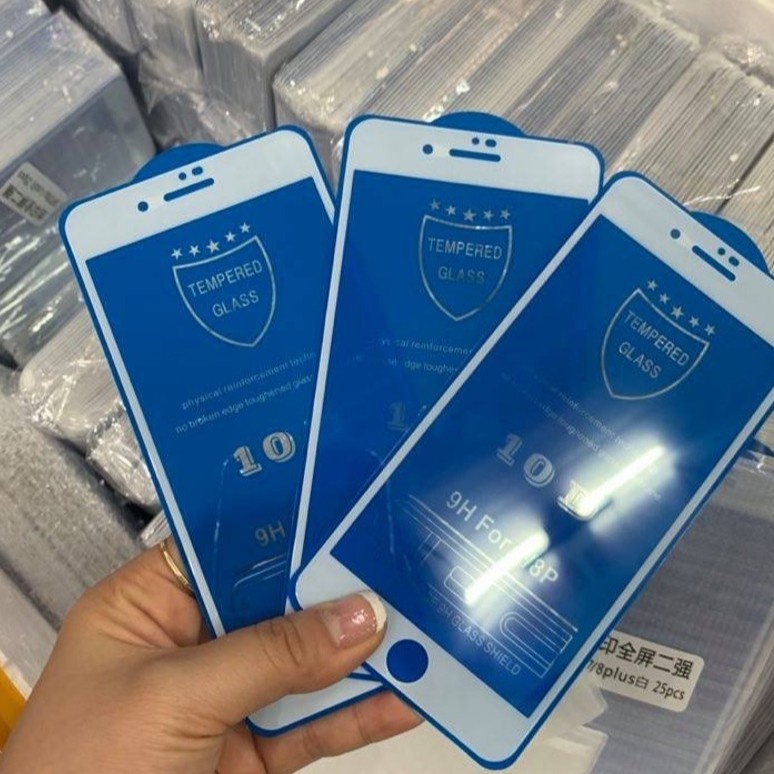 Cường lực full màn Iphone 7/ 7p/ 8/ 8p, kèm hộp và khăn lau