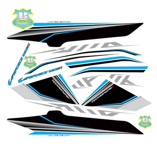 ( Quí khách vui lòng mang ra tiệm cho thợ dán ) Tem vario 125 trắng xanh