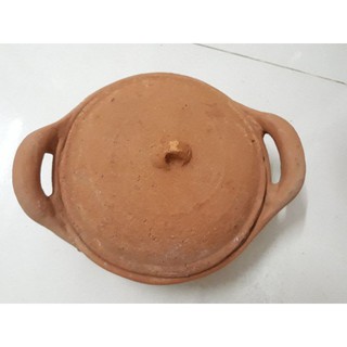 Nồi đất thô miền tây 16cm có nắp
