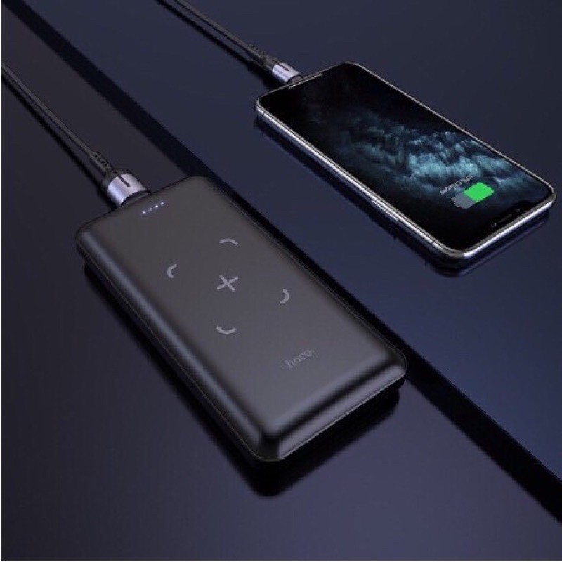 Pin sạc dự phòng không dây HoCo J50-10000mAh-30W-Đèn Led-Sạc nhanh cho IPhone 8 Plus/Xs/Xsmax/11/11 Promax/12/12 Promax