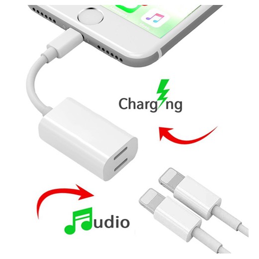 Cáp Chia Cổng Lightning Y Cable Dual cho iPhone 7 7Plus 8 X