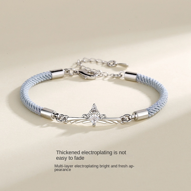 Vòng Tay Dây Bện Họa Tiết Công Chúa Và Hiệp Sĩ Thời Trang Cho Cặp Đôi