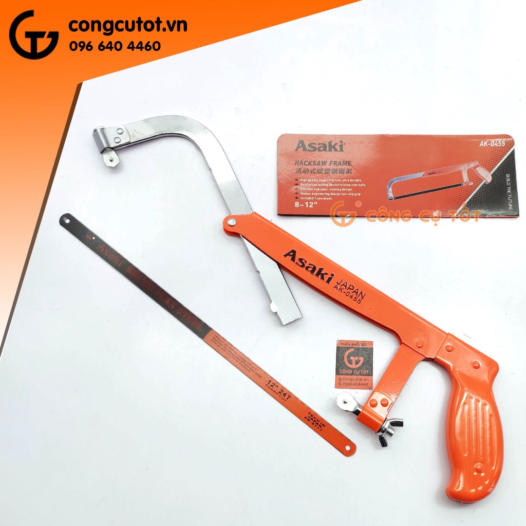 Cưa sắt cầm tay 3 nấc 200, 250, 300mm Asaki