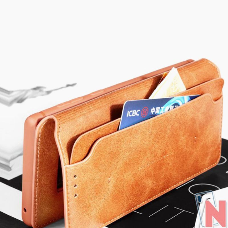 Bao da samsung NOTE 10 kiêm ví da hiệu xundd cao cấp