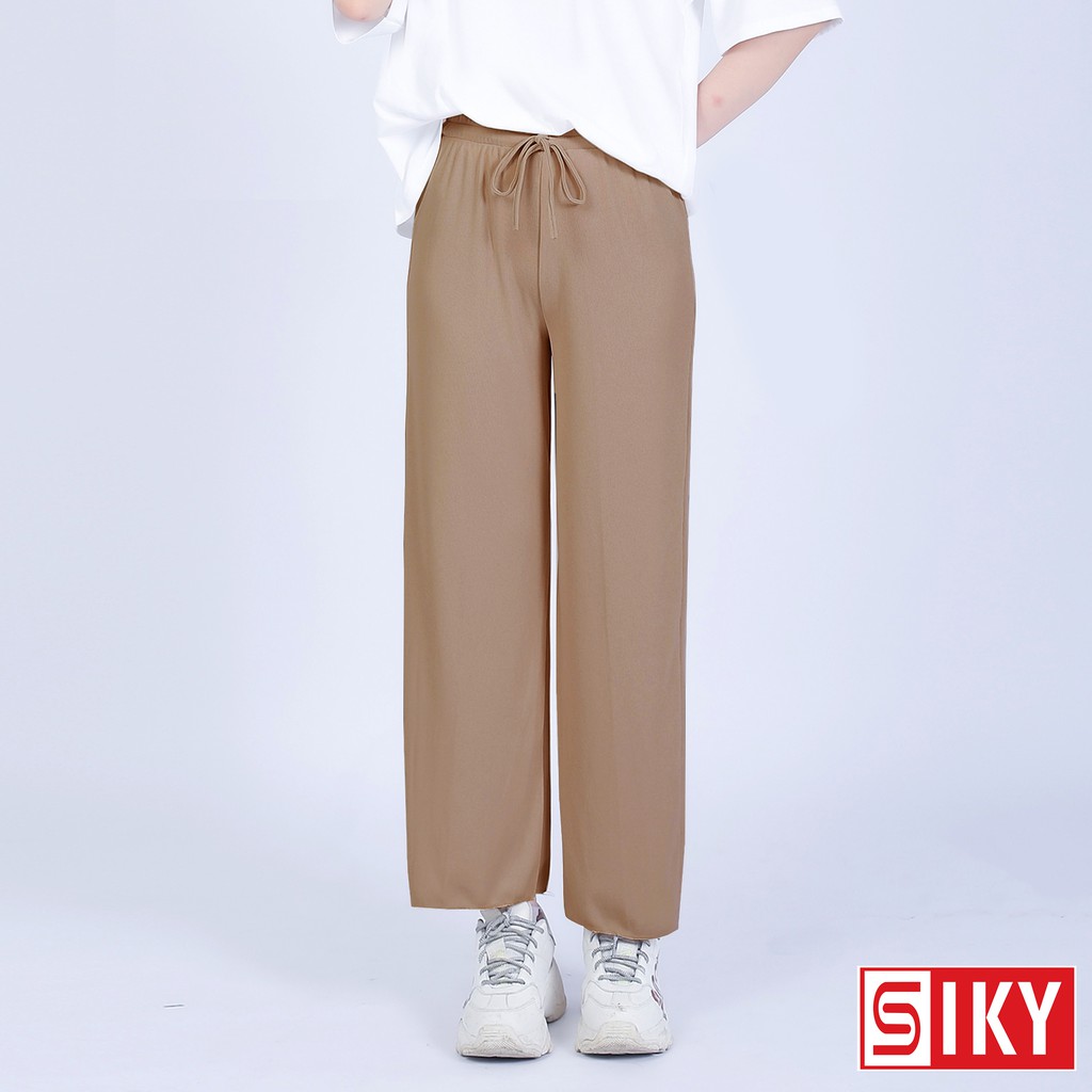 Quần ống rộng culottes vải tăm - QX02