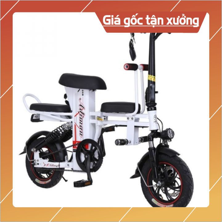 [ T-T Shop ] Xe Điện Mini Gấp Gọn ADIMAN A1 | Xe Đạp Điện Kiểu Mới | 3 Ghế Ngồi | Pin Khủng Lithium 48v-20A