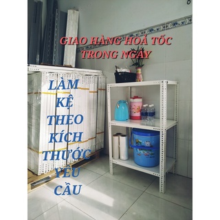 Kệ sắt đa năng lắp ráp 2 tầng, 3 tầng