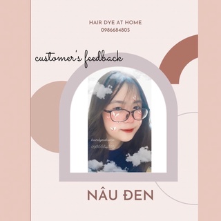 Thuốc nhuộm tóc - NÂU TRÀ ĐEN kèm trợ tóc