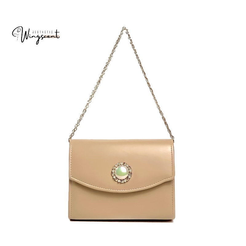 The Chantal - Túi xách da PU hạt tròn retro đi kèm 2 loại quai