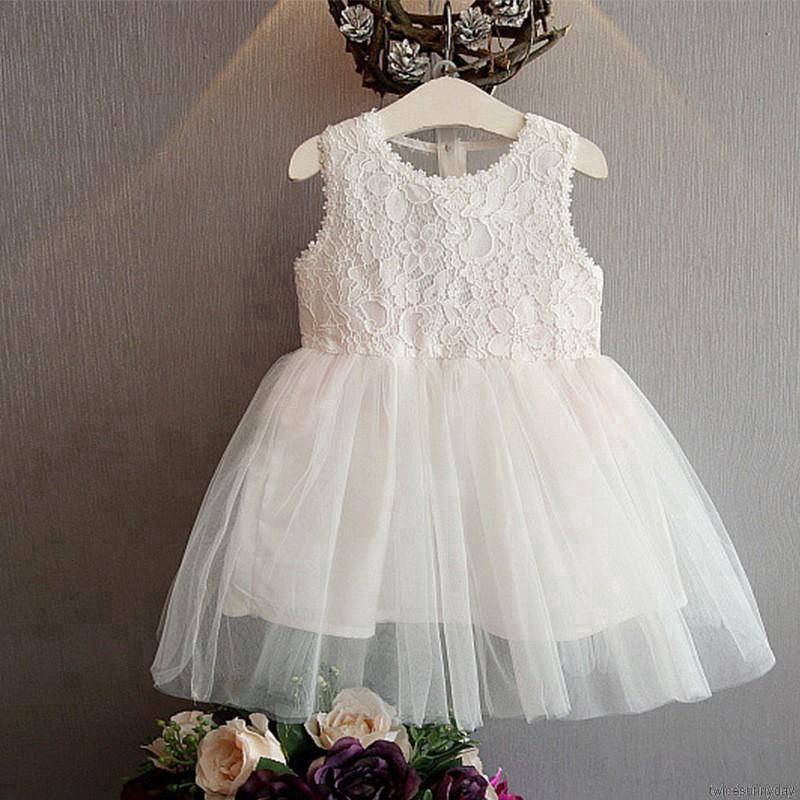 Đầm bé gái thêu ren phong cách Hàn Quốc