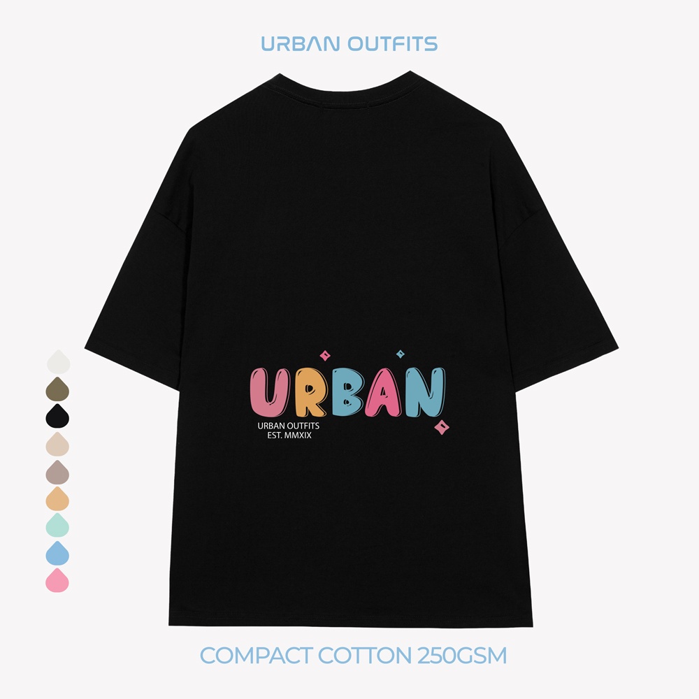 Áo Thun Tay Lỡ Form Rộng URBAN OUTFITS  ATO116 Local Brand In UN ver 2.0 Chất Vải 100% Compact Cotton 250GSM Dầy