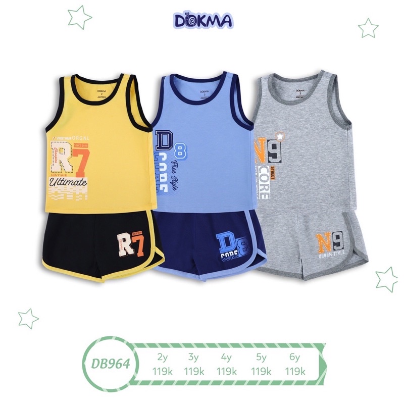 Bộ dài tay bé trai Dokma DB1836