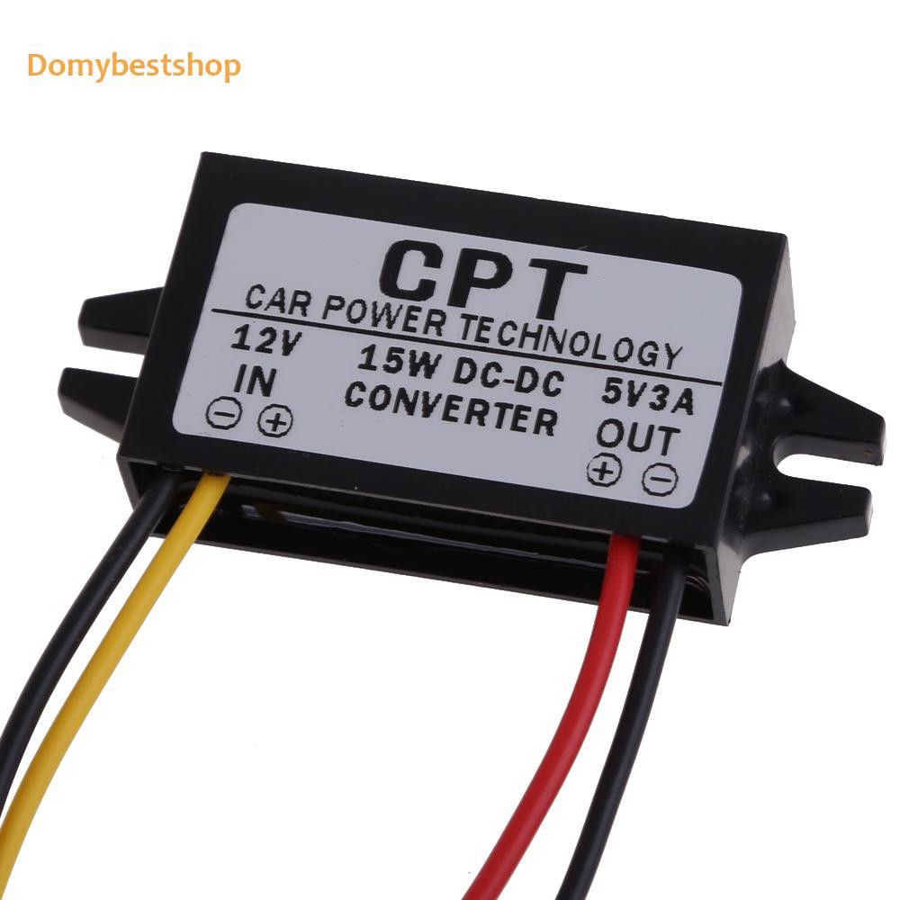 POWER POWER Bộ Chuyển Đổi Nguồn Điện Dc Sang Dc 12v Sang 5v 3a 15w Cho Xe Hơi