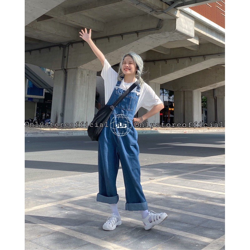 yếm oversize (khi măc gập cao ống quần lên như ảnh),nhận hàng có vấn đề liên hê shop trước khi đánh giá)