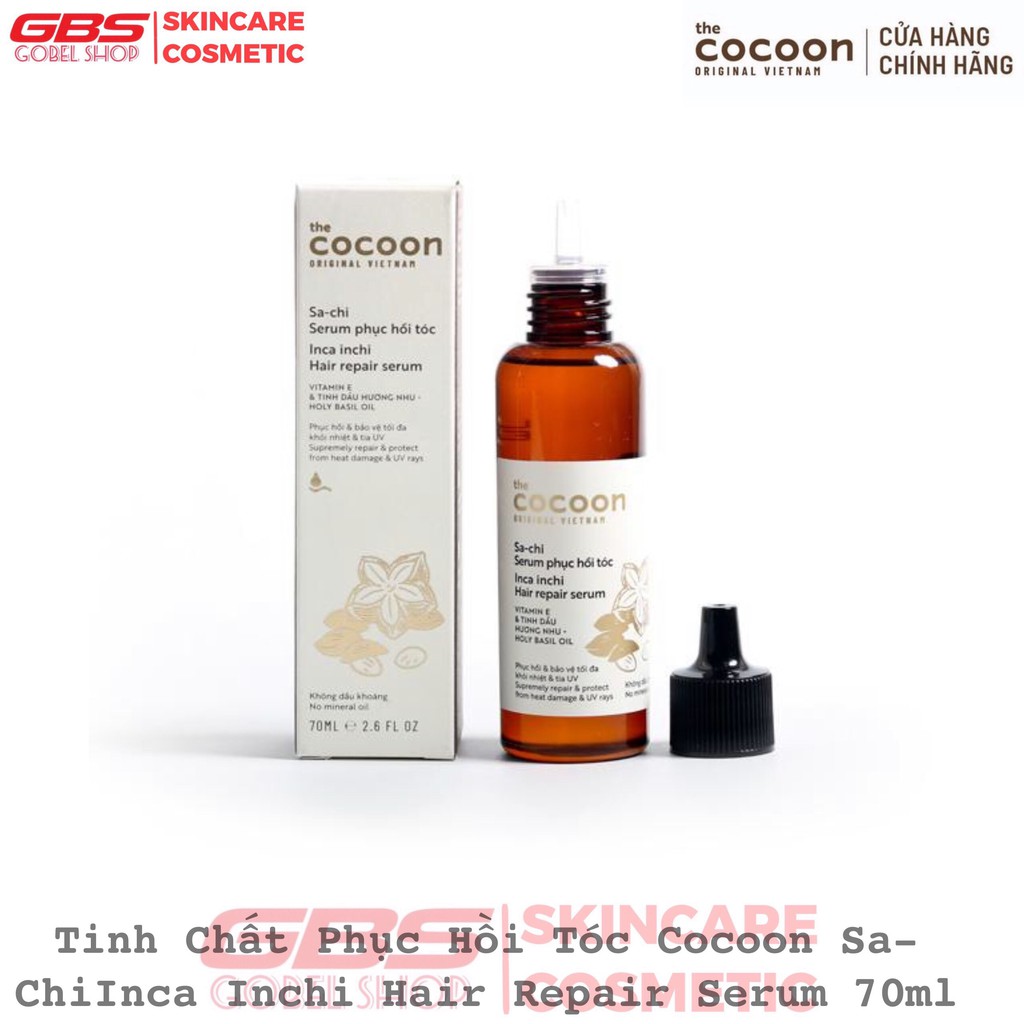 Tinh Chất Phục Hồi Tóc Cocoon Sa-chiInca Inchi Hair Repair Serum 70ml