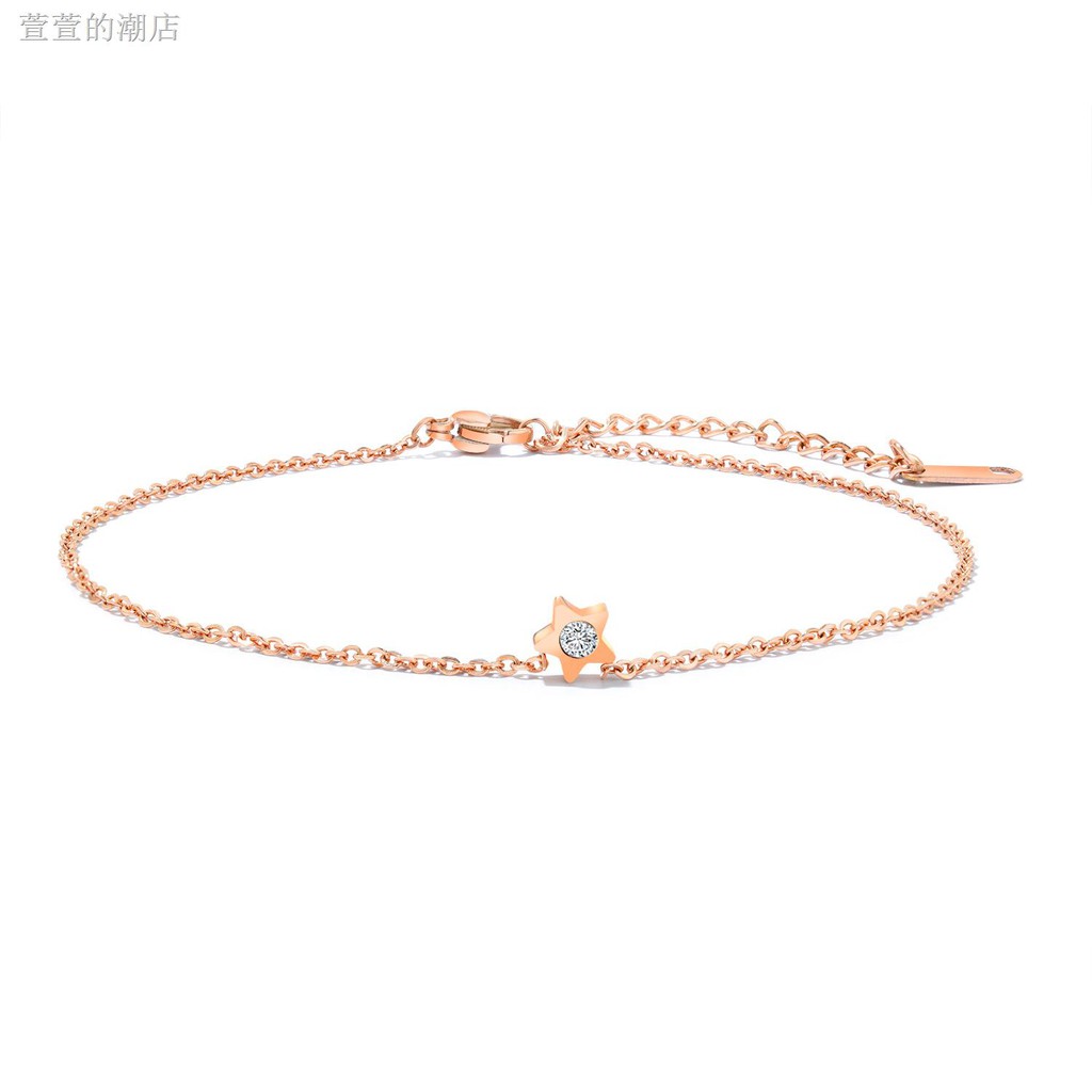 Lắc Chân Hình Ngôi Sao Năm Cánh Đính Đá Đơn Giản | BigBuy360 - bigbuy360.vn