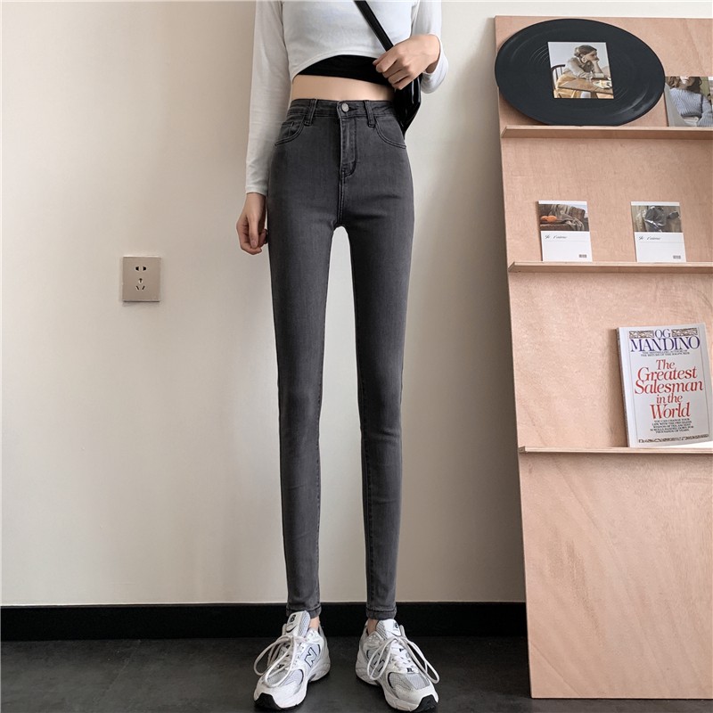 Quần jean nữ lưng cao kiểu dáng sexy dễ phối đồ