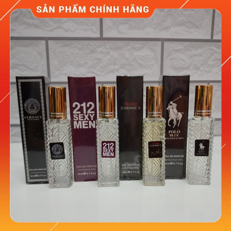 Nước Hoa mini Nam Nữ 6D Cao Cấp 20ml + Tặng kèm mẫu test 2ml