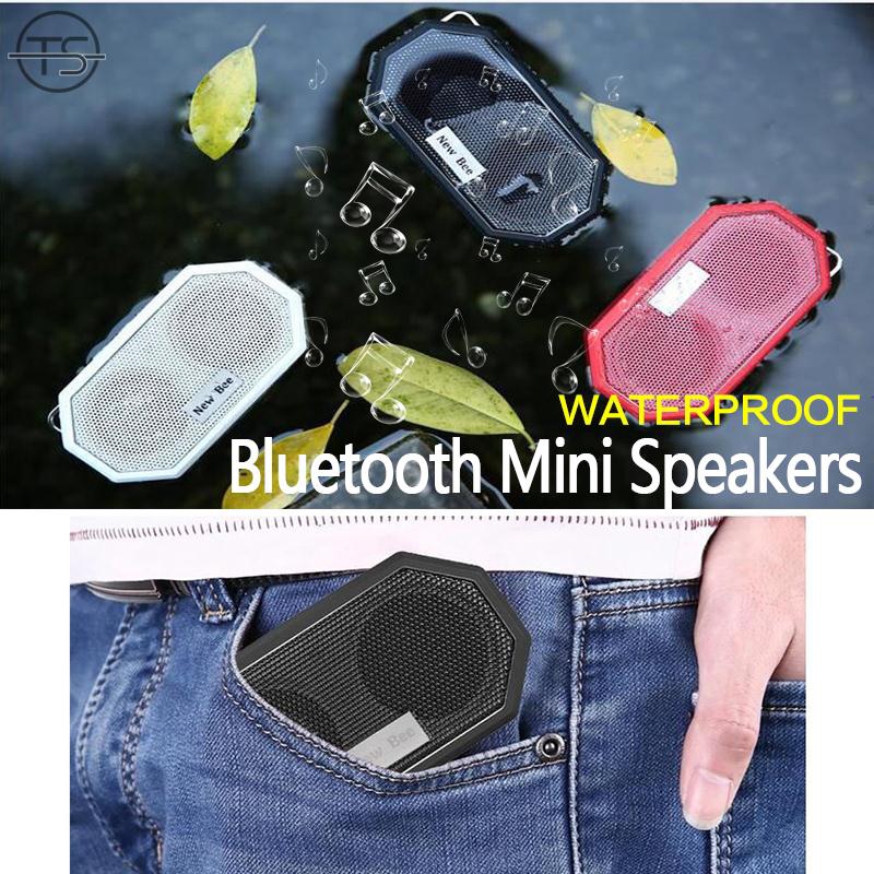 3colors Miini Pocket Bluetooth Wireless Waterproof Speaker 3.5mm jack Aux-In