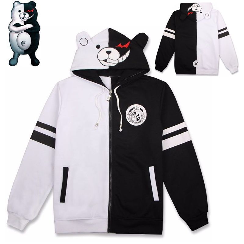 Anime Danganronpa Monokuma Cosplay Jack Coat Costume Sweatshirt Hoodie Unisex