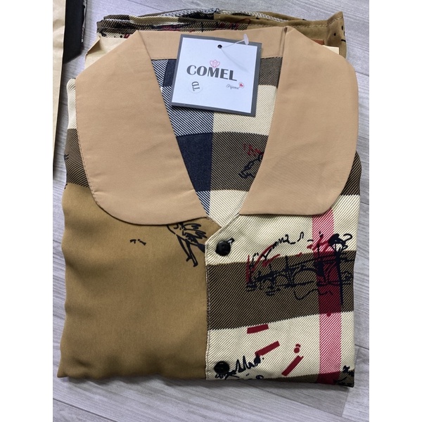 Bộ Bbr Kiến, bộ búc bơ ry , bộ burberry Kiến lụa mango cao cấp [ VIDEO + ẢNH THẬT ]