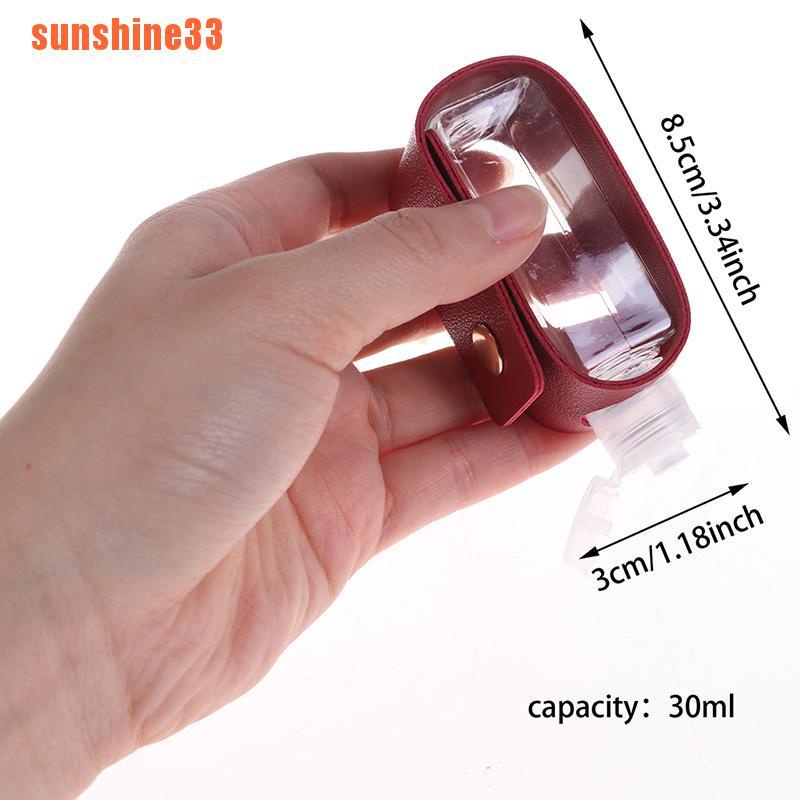 Giá Đỡ Chai Nước Rửa Tay Dung Tích 30ml Có Móc Khóa Tua Rua Tiện Dụng