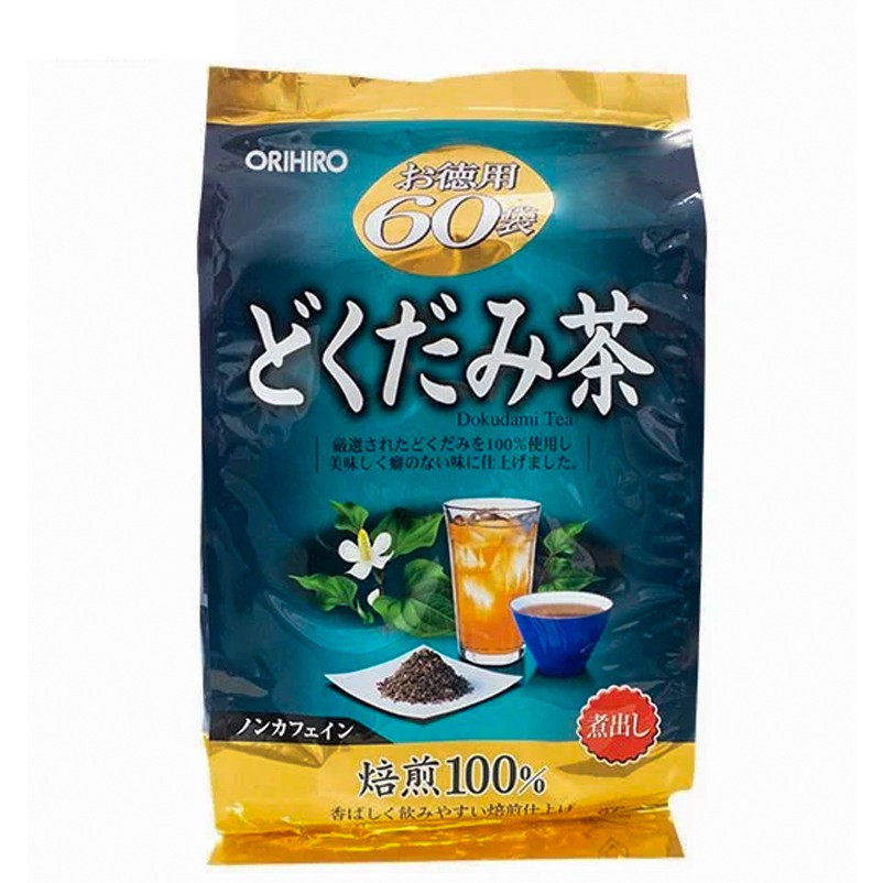 Trà diếp cá Dokudami Tea dạng túi lọc 180g Orihiro Nhật Bản - 60 gói nhỏ