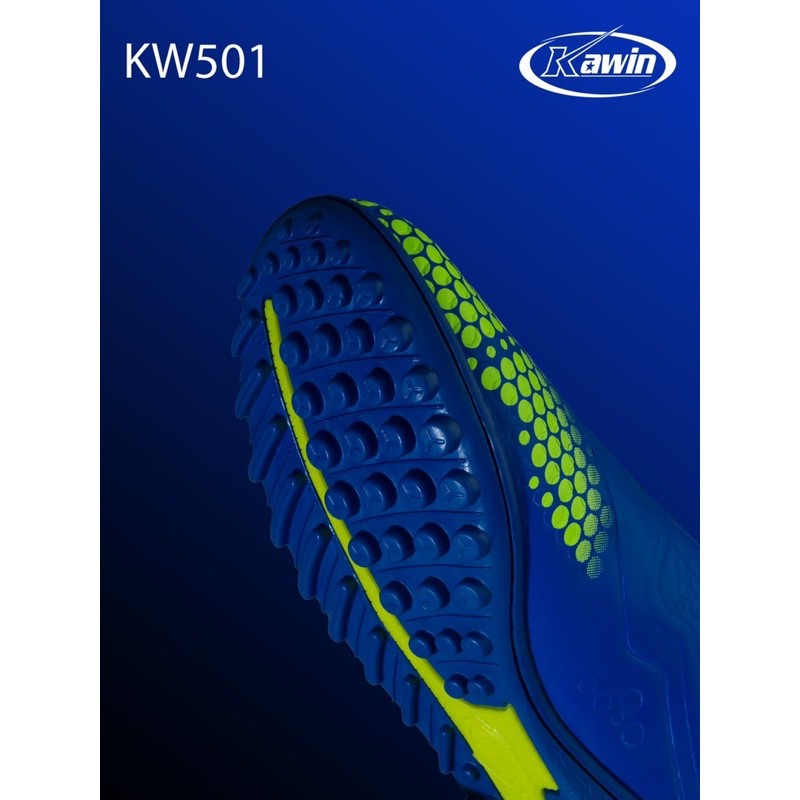 Giày đá bóng Kawin màu xanh bích mã 501.