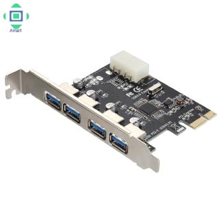 (Shop Amart) Card Chuyển Đổi cổng PCI Sang 4 Cổng USB 3.0