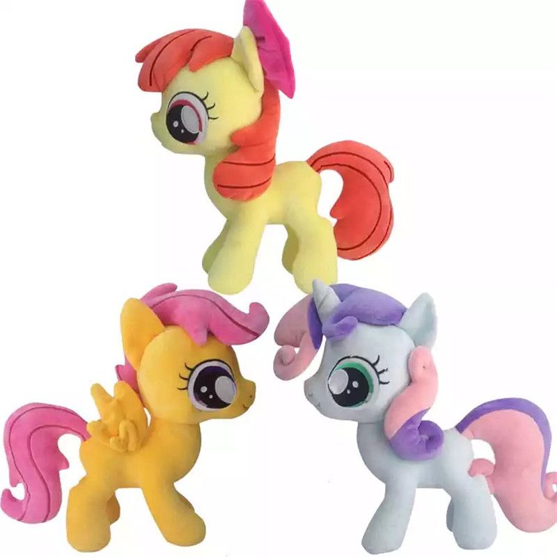 Búp bê nhung lông nhồi bông hình My Little Pony 30cm quà tặng cho trẻ em