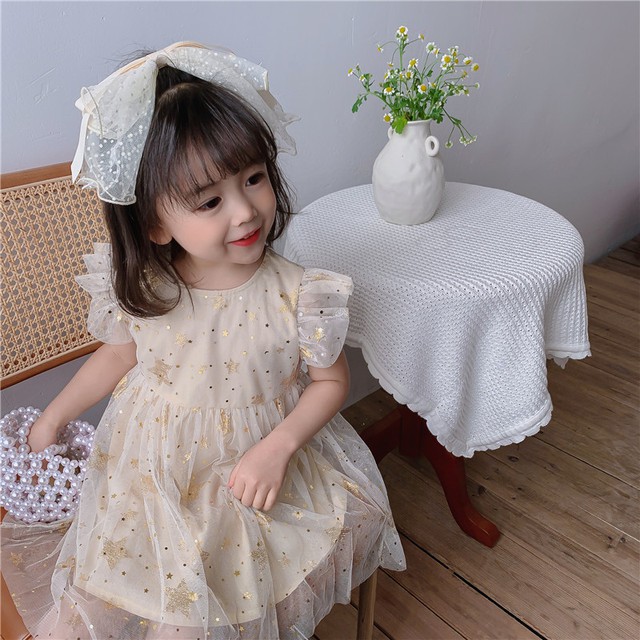 Váy/đầm công chúa cánh tiên xinh yêu cho bé gái style Hàn Quốc size 80 - 130