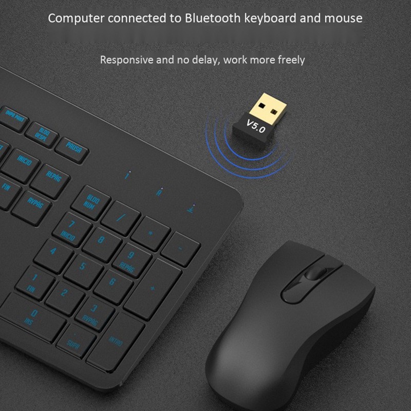 Bluetooth Audio Receiver USB Bluetooth 5.0 Bluetooth Adapter Desktop Computer Driver Free CD
