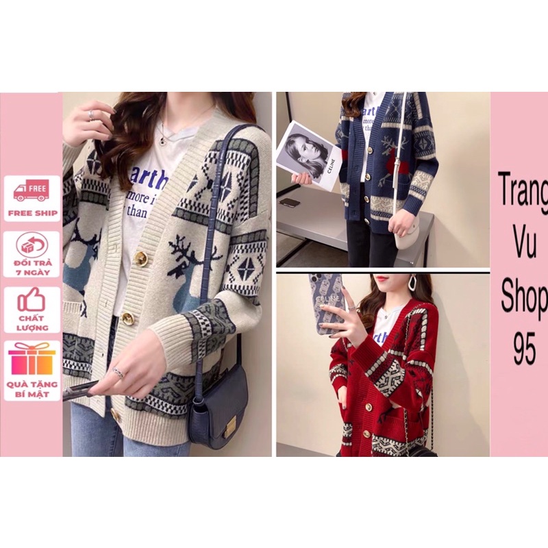Áo Khoác Cardigan Quảng Châu Họa Tiết Thổ Cẩm Trẻ Trung Hàng