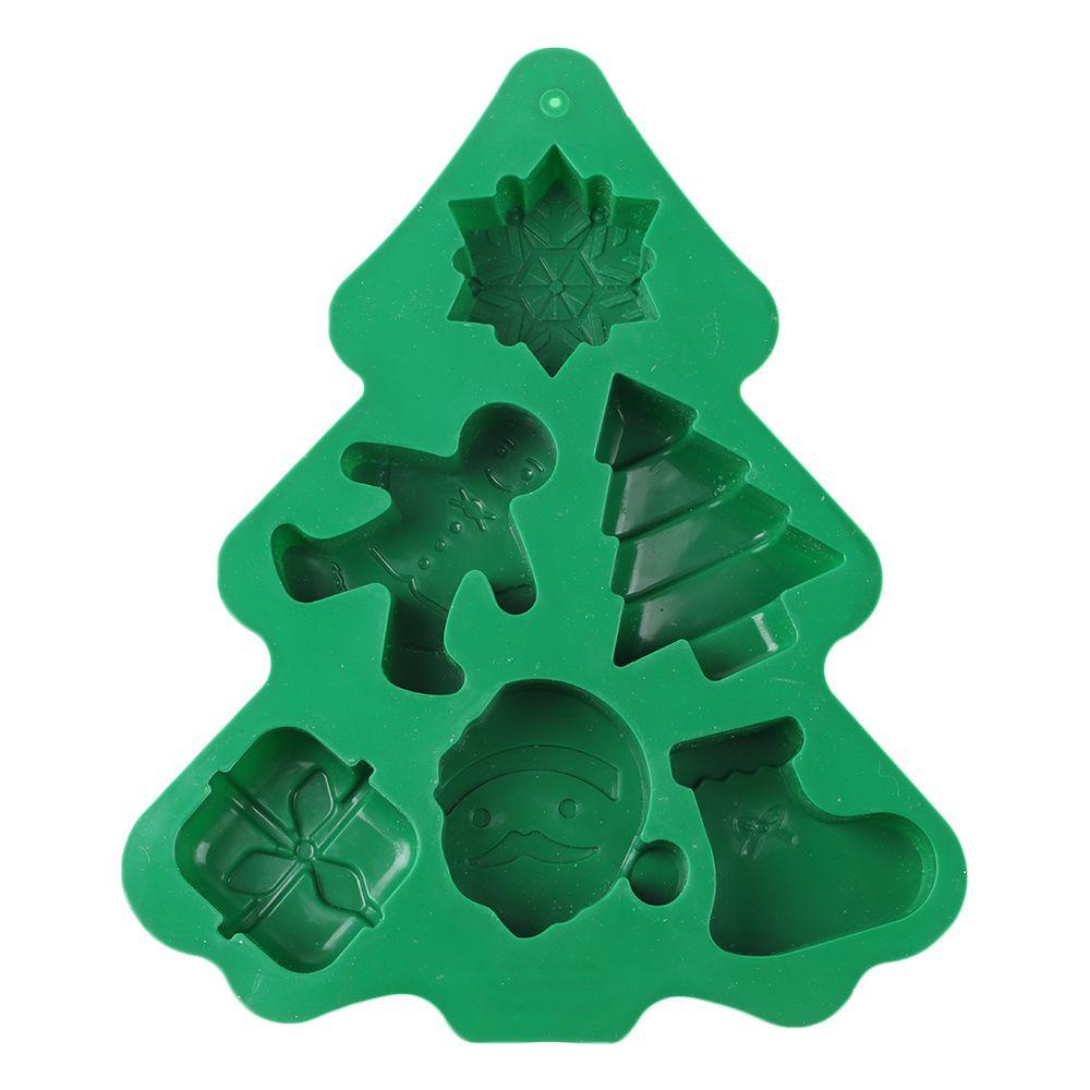 Khuôn Silicone Làm Xà Phòng / Sô Cô La Hình Người Tuyết / Ông Già Noel