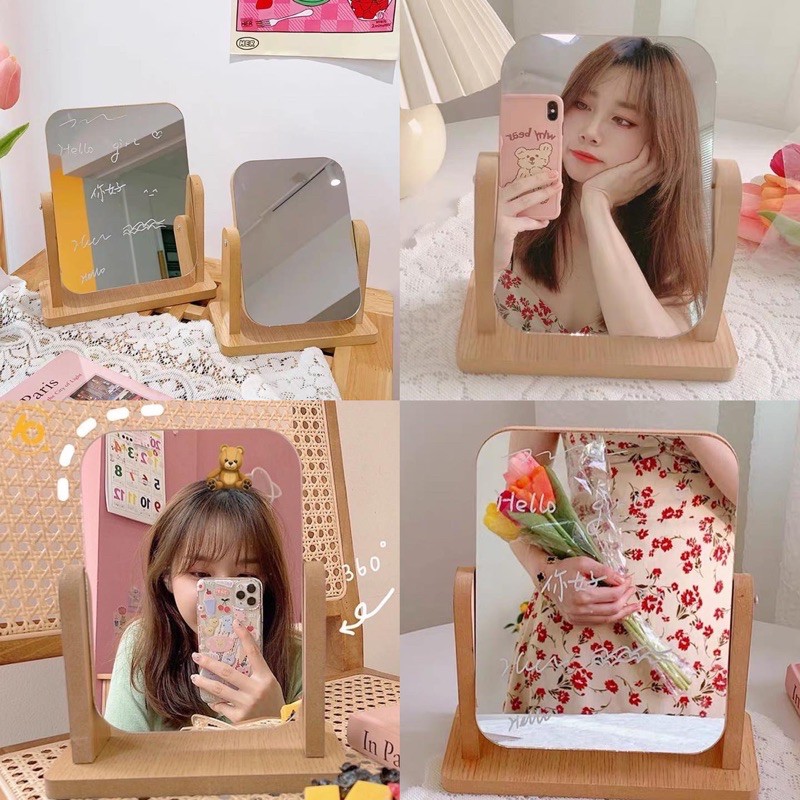 Gương gỗ decor thần thánh