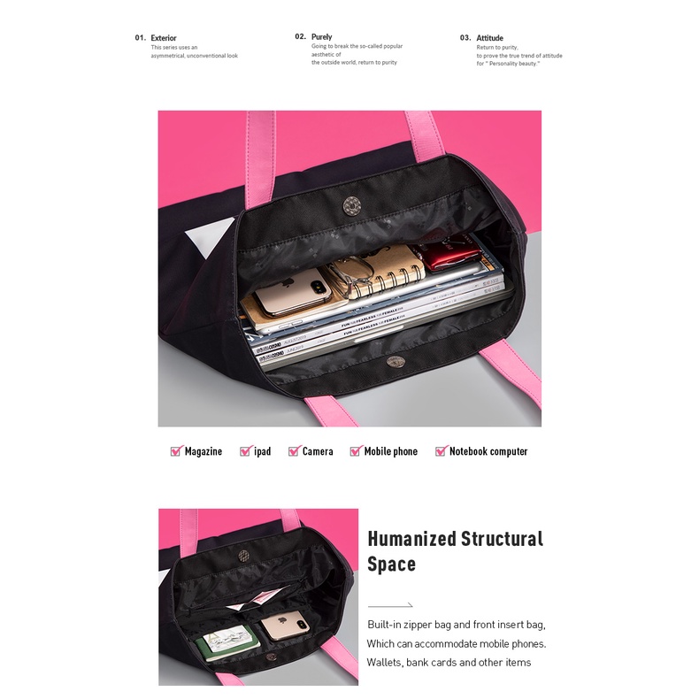 MAH Túi đeo vai Thiết kế in ấn thời trang Túi vải du lịch thông thường Sức chứa lớn cho phụ nữ trẻ