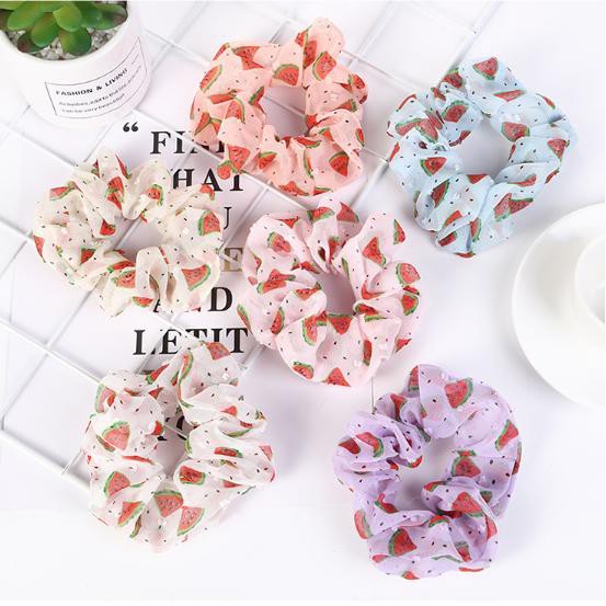 Cột (buộc) tóc scrunchies dưa hấu xinh xắn M52