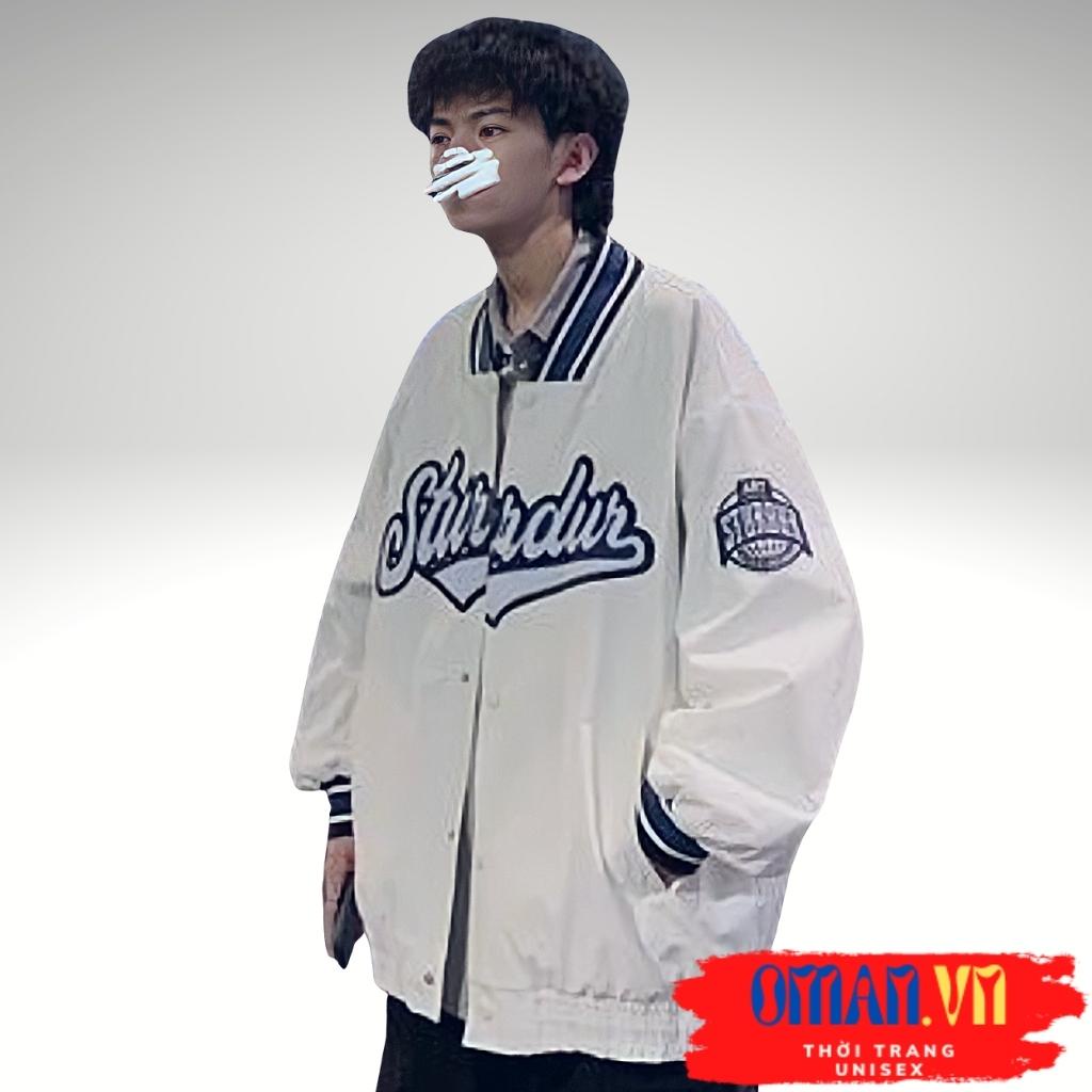 Áo khoác bomber dù STUR.DUR nam nữ form rộng Unisex 2 lớp Siêu Hot ulzzang Jacket Bomber Oman