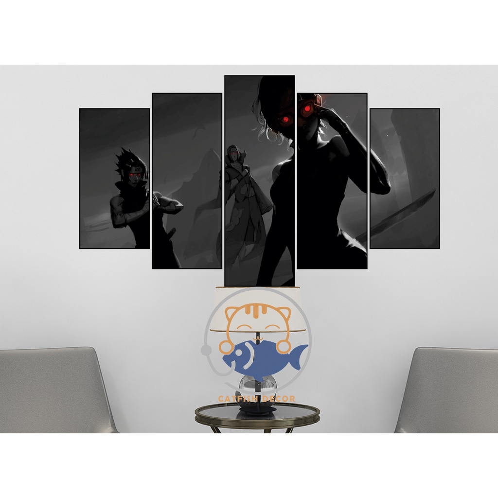 Tranh ghép dán tường trang trí phòng NARUTO BỘ 1