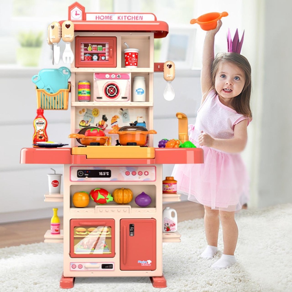 Bộ đồ chơi nấu ăn, đồ chơi nhà bếp cho bé cỡ lớn 73 cm, đồ chơi nhập vai cho trẻ em BOBIKIDS NA01