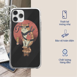 Ốp Lưng mèo độc đáo ốp điện thoại hình chú mèo ninja siêu đẹp dành cho Iphone 5 đến 12 promax CAT20210001