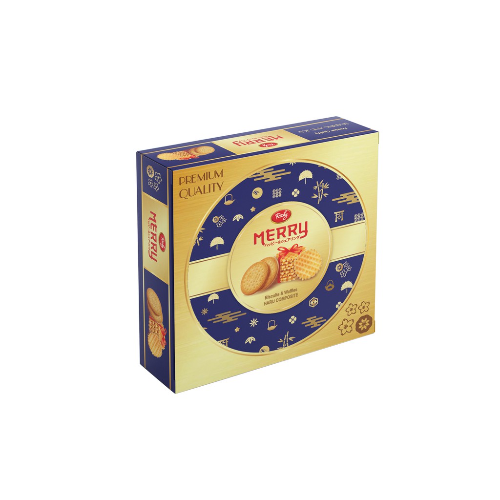 Bánh quy thập cẩm Merry Richy HG 333g (Xanh|Đỏ)