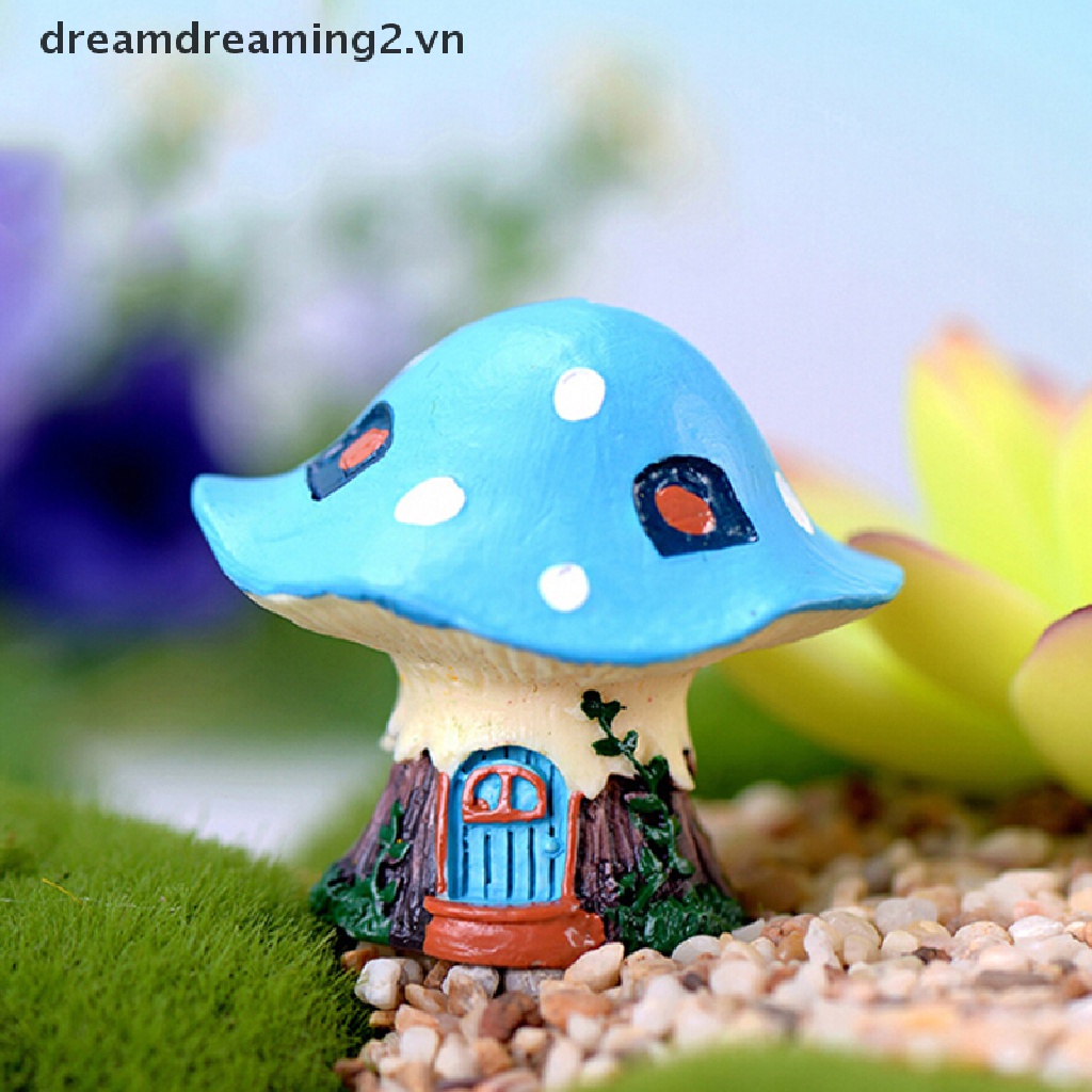Mô Hình Ngôi Nhà Nấm Nhỏ Dùng Để Trang Trí Tiểu Cảnh