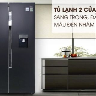 Tủ lạnh aqua side by side 557l