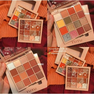 Phấn mắt tutu kaqi color palette 16 ô -nội địa trung