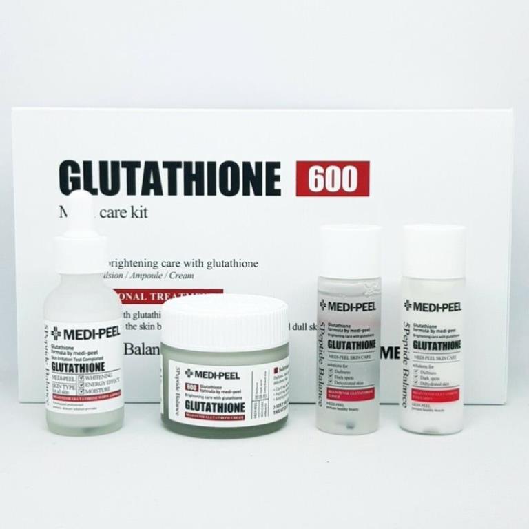 Set Trắng Da Medi peel Bio Intenes Gluthione 600 White Ampoule - Ads.cosmetics