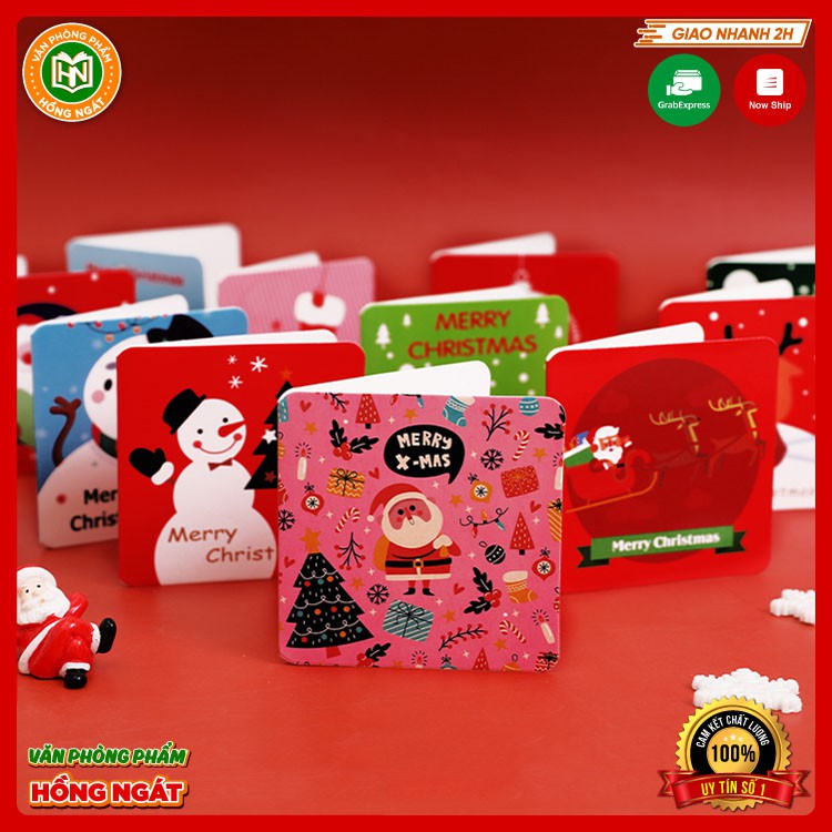 Thiệp Noel dùng để làm quà tặng viết những lời yêu thương chúc nhau trong mùa giáng sinh
